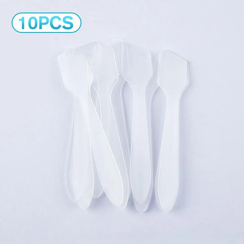 10 Pcs Mini Cosmetic Spatulas for Face Creams and Makeup Masks