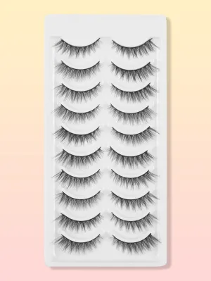 10pairs Cat Eye False Eyelashes