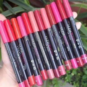 12pcs Huda Beauty Matte Jumbo Lip Pencils
