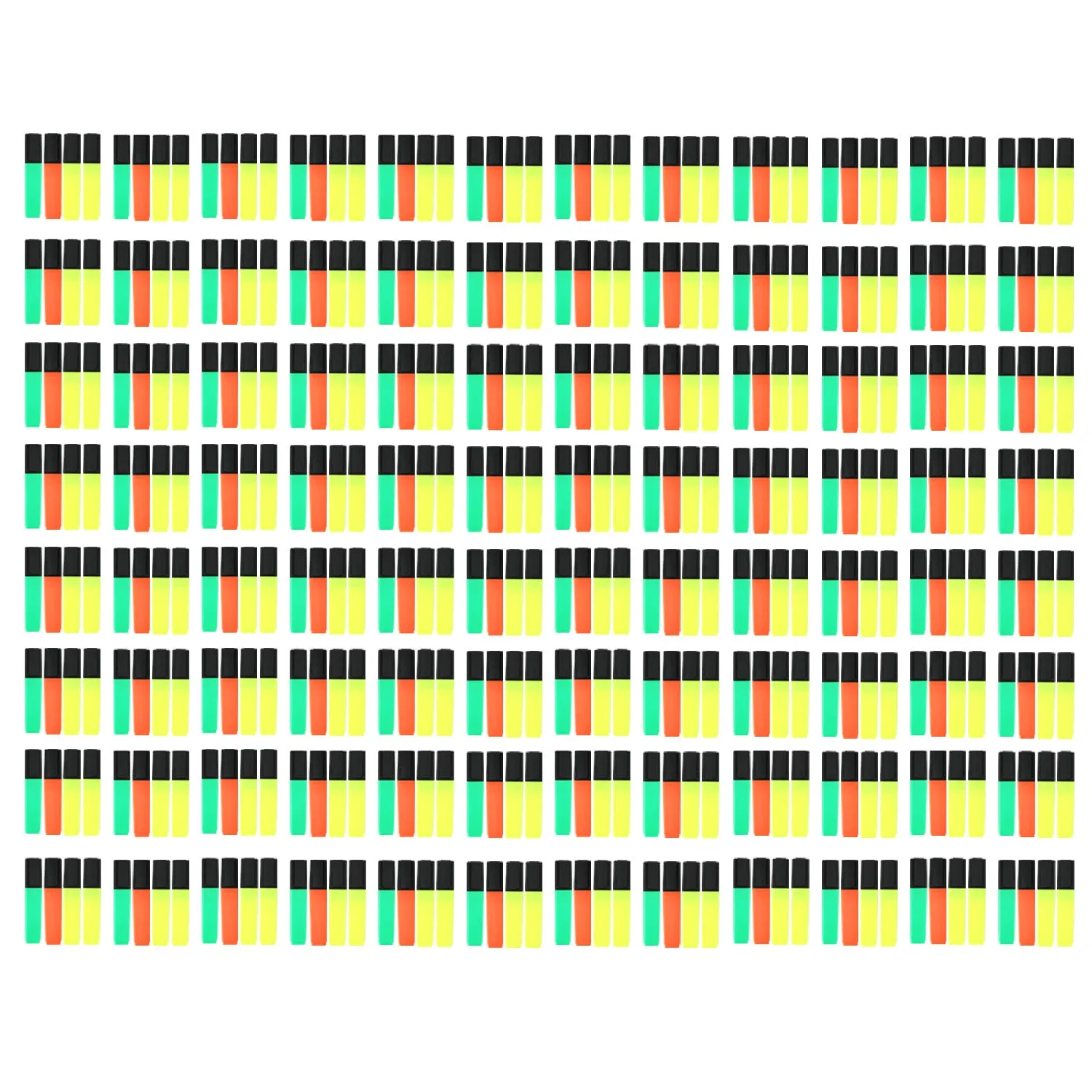 4 Pack of Assorted Highlighters - Bulk School Supplies Wholesale Case of 96 Packs of Assorted Highlighters