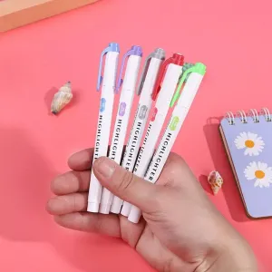 5 10 Colour Dual Tip Highlighters Kawaii Japanese Art Markers