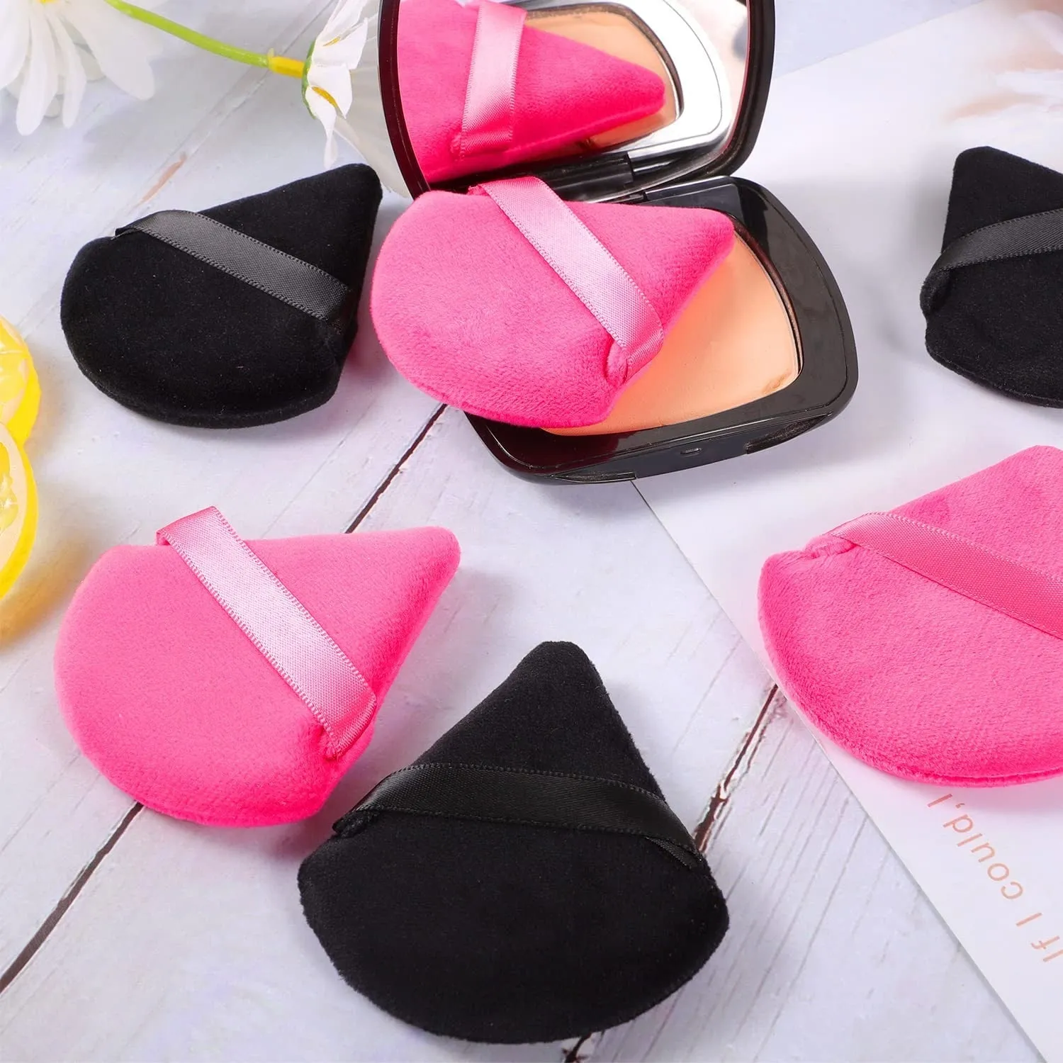 5 Pcs Powder Puff Face Soft Triangle Makeup Tool Loose Powder Body Powder Makeup Sponges Blender Contouring Under Eyes ,Corner