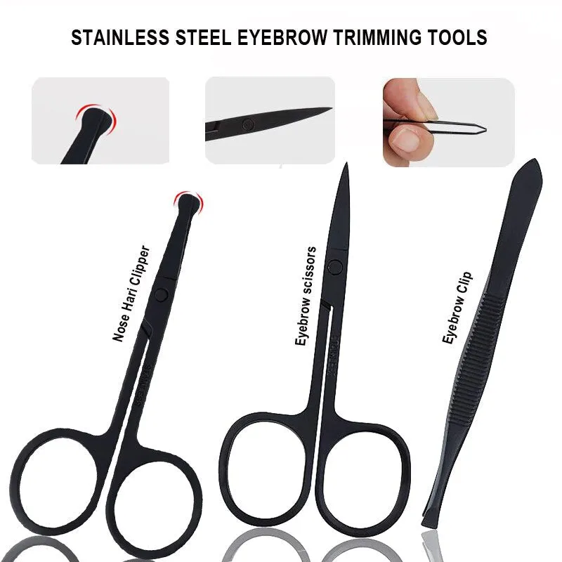 7or 18pcs Manicure Cutters Nail Clipper Set Household Stainless Steel Ear Spoon Pedicure Scissors Tool for Beauty