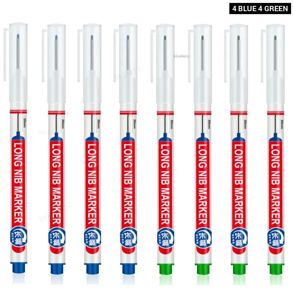 8 Pieces Perforating Nib Markers for Metal Wood