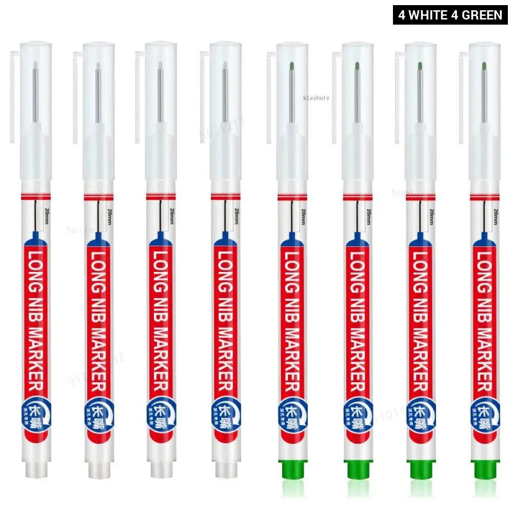 8 Pieces Perforating Nib Markers for Metal Wood