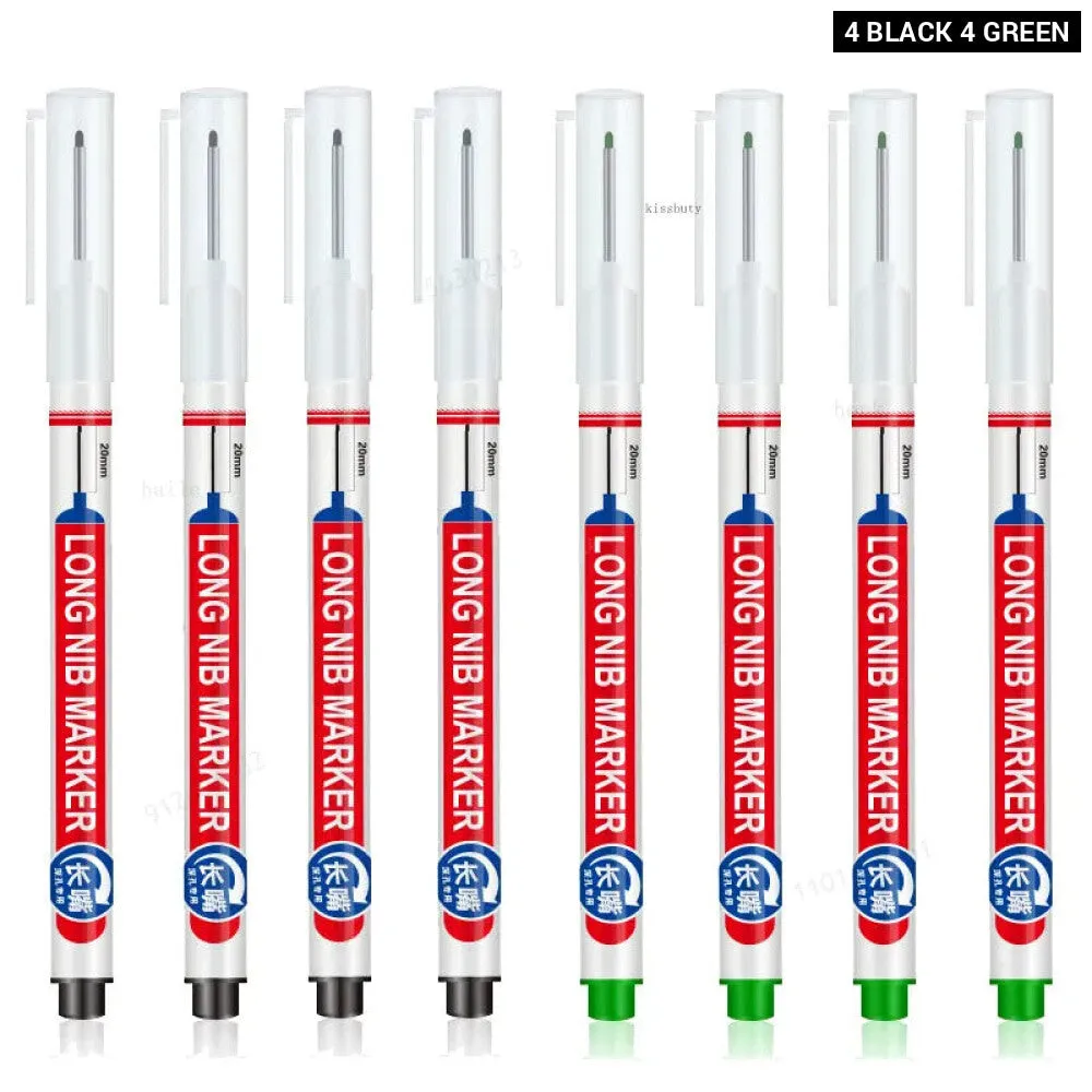 8 Pieces Perforating Nib Markers for Metal Wood