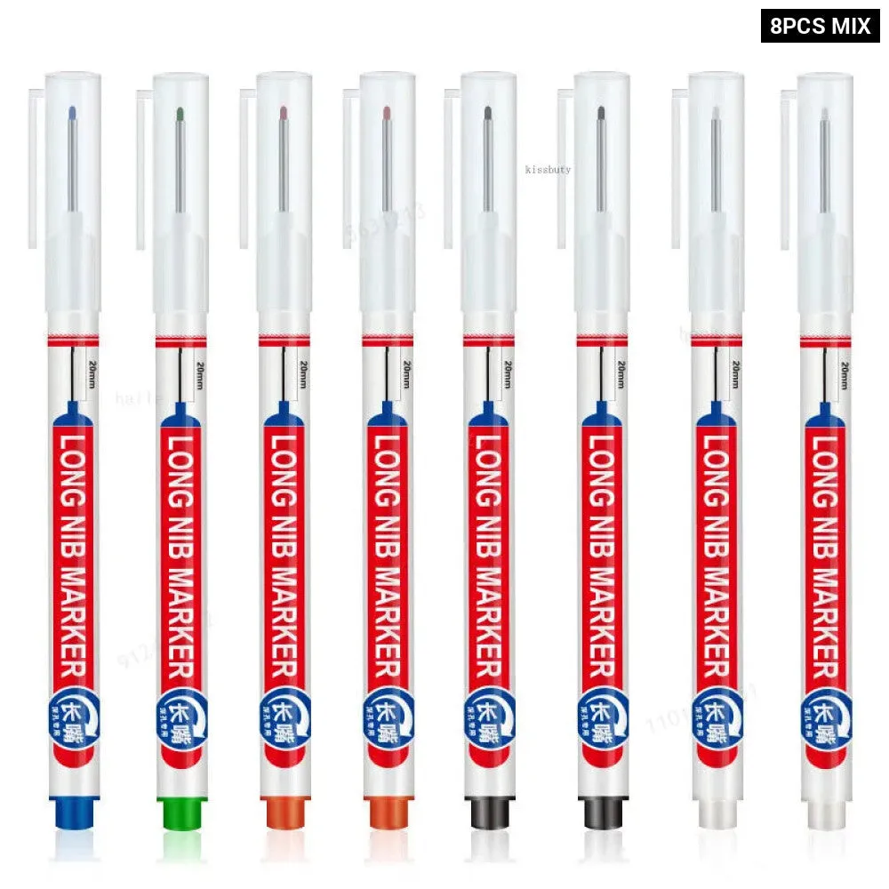 8 Pieces Perforating Nib Markers for Metal Wood
