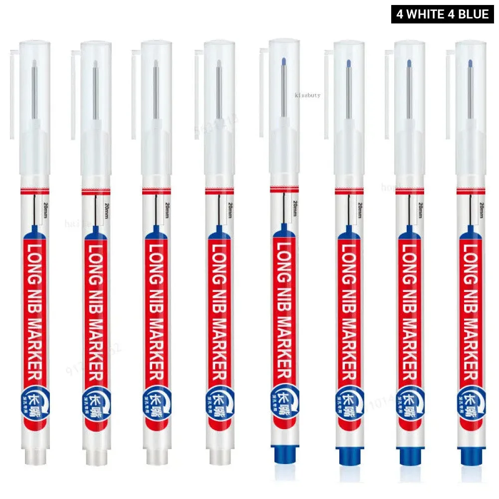 8 Pieces Perforating Nib Markers for Metal Wood