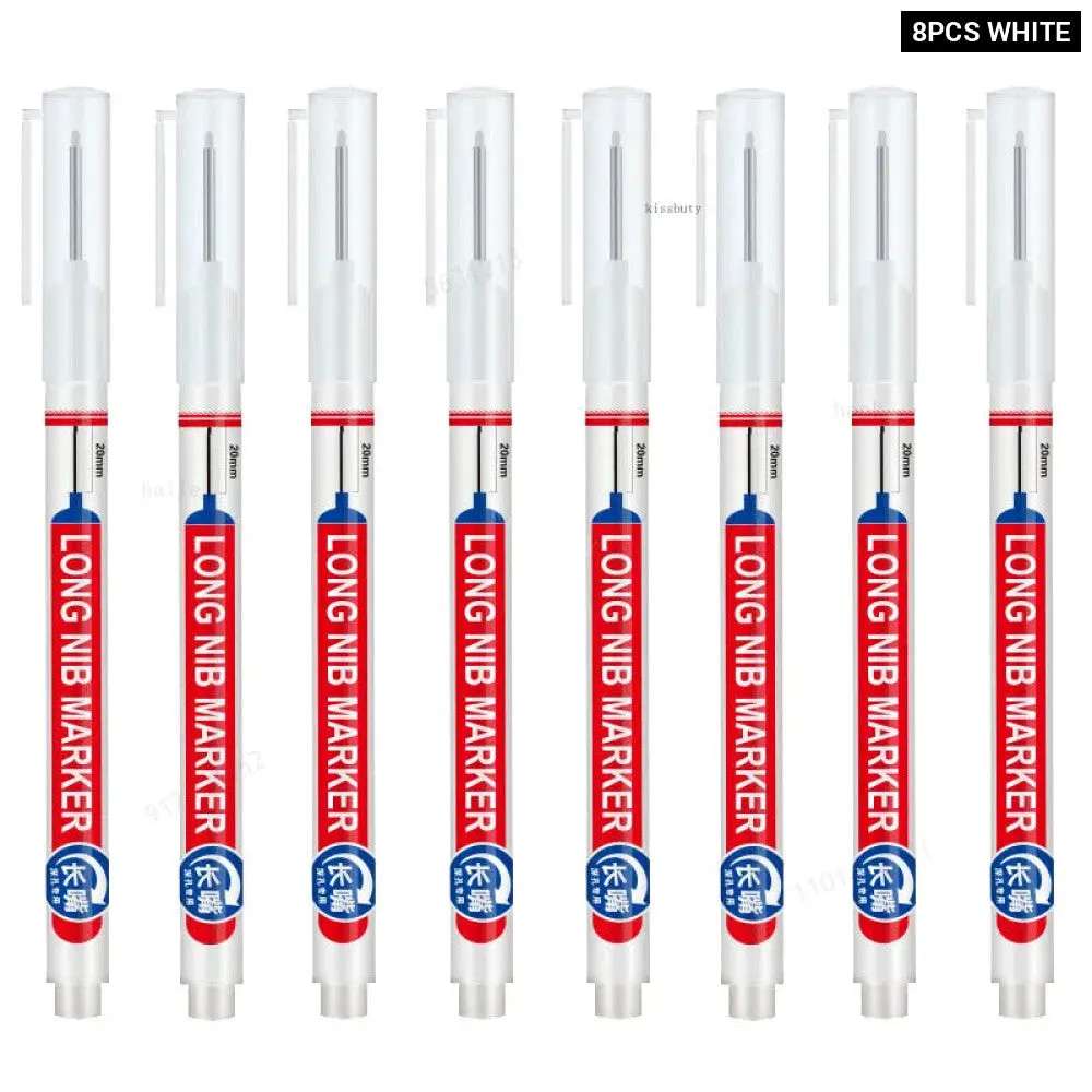 8 Pieces Perforating Nib Markers for Metal Wood