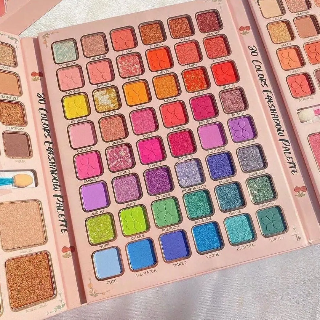 80 Colors Pearlescent All-in-One Makeup Palette