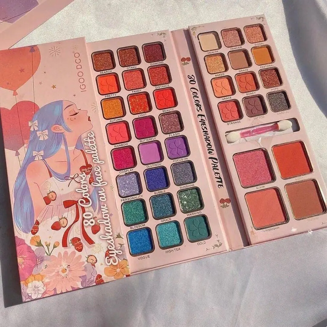 80 Colors Pearlescent All-in-One Makeup Palette