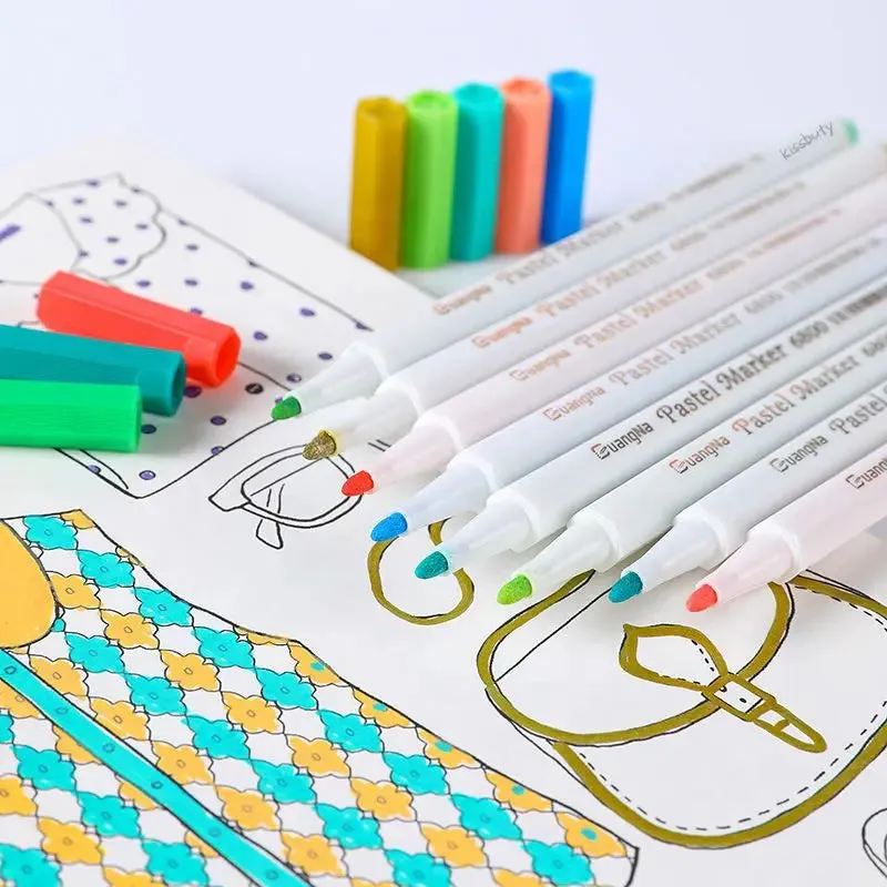 Acrylic Pastel Marker Pens 12 24 36 Colours Graffiti Glass Ceramic Wood Wet Art