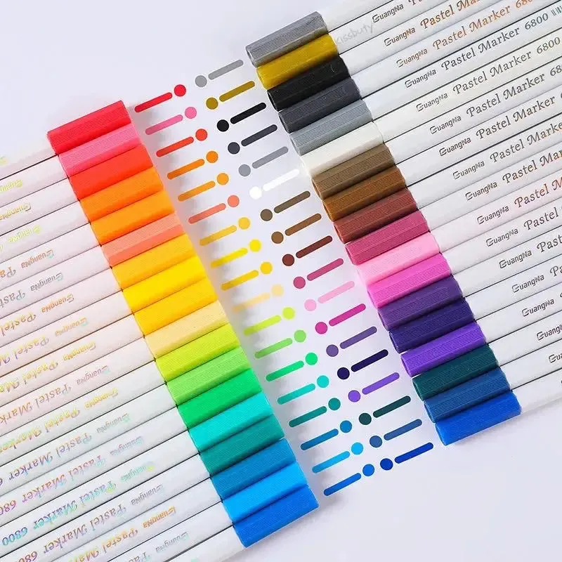 Acrylic Pastel Marker Pens 12 24 36 Colours Graffiti Glass Ceramic Wood Wet Art