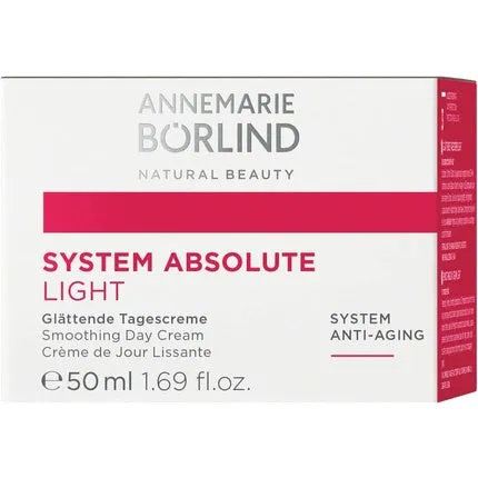 Annemarie Borlind System Absolute Smoothing Day Cream Light 50 ml - Activates the production of collagen and elastin - An ideal makeup base with a light creamy texture Annemarie Borlind