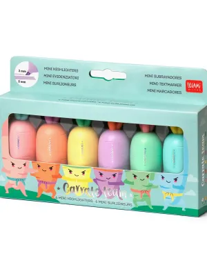 carrate highlighters - 6 Mini Highlighters