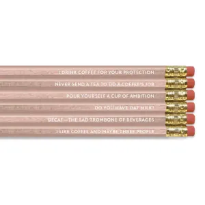 Coffee Talk Pencil Set