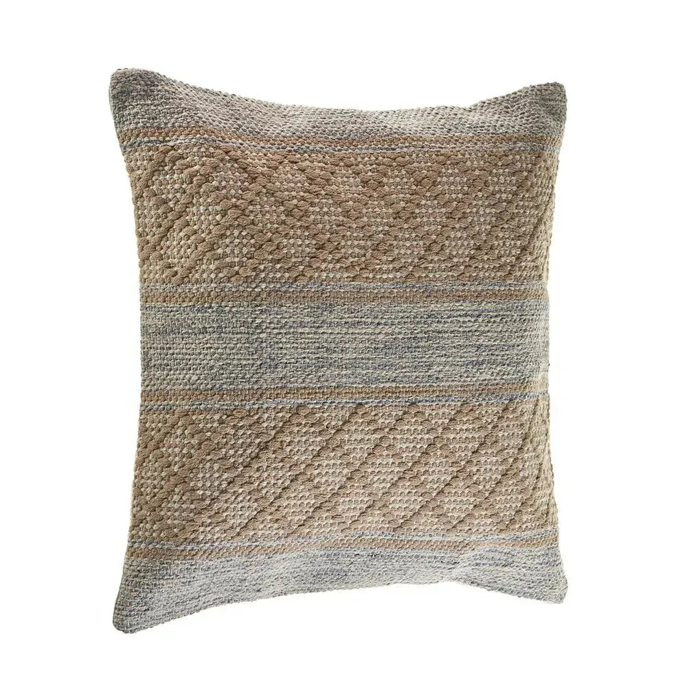 Criss Cross Beige  LR07432 Throw Pillow