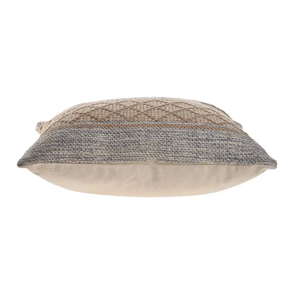 Criss Cross Beige  LR07432 Throw Pillow