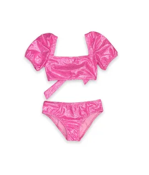 Daisy Glitter Neon Pink Bikini