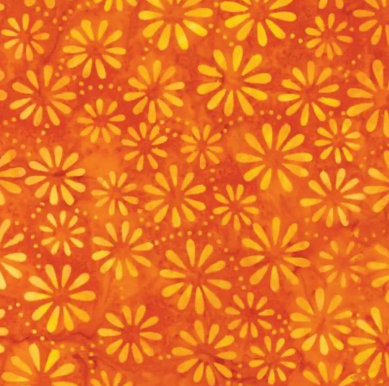 DAISY TANGERINE FABRIC
