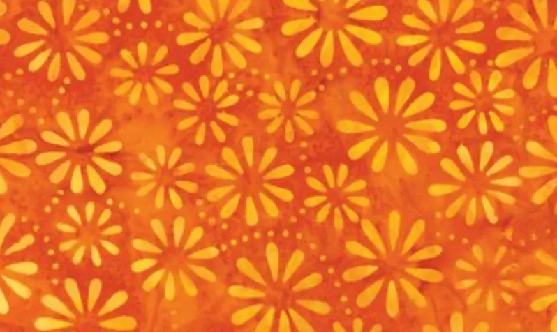 DAISY TANGERINE FABRIC