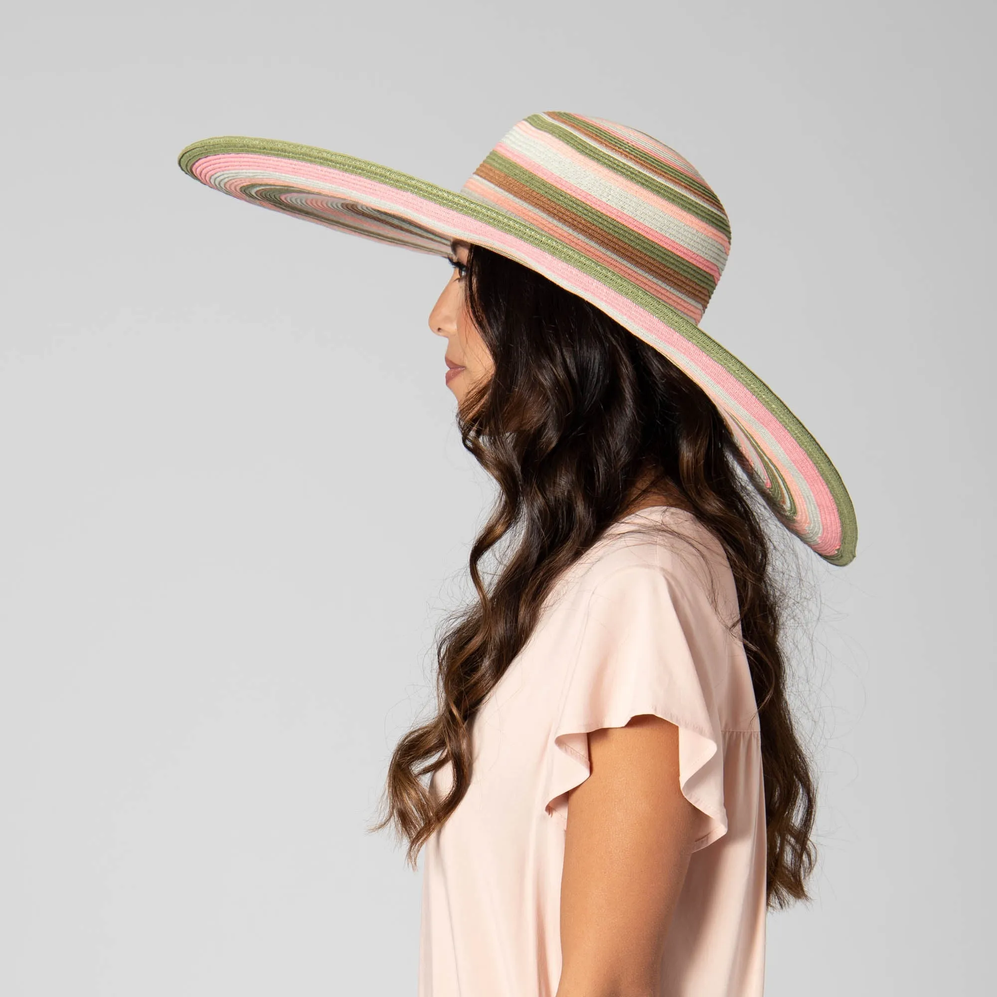 Day Off - Multi Striped Round Crown Floppy