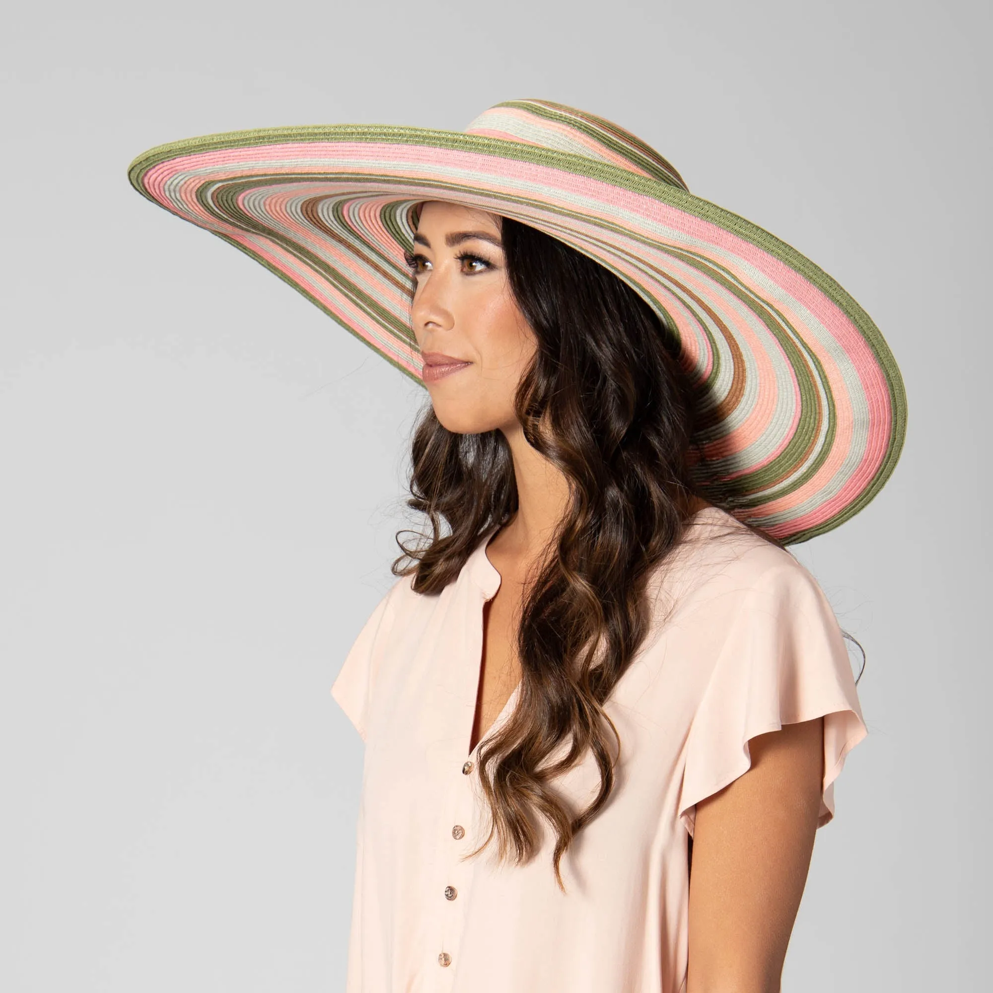Day Off - Multi Striped Round Crown Floppy