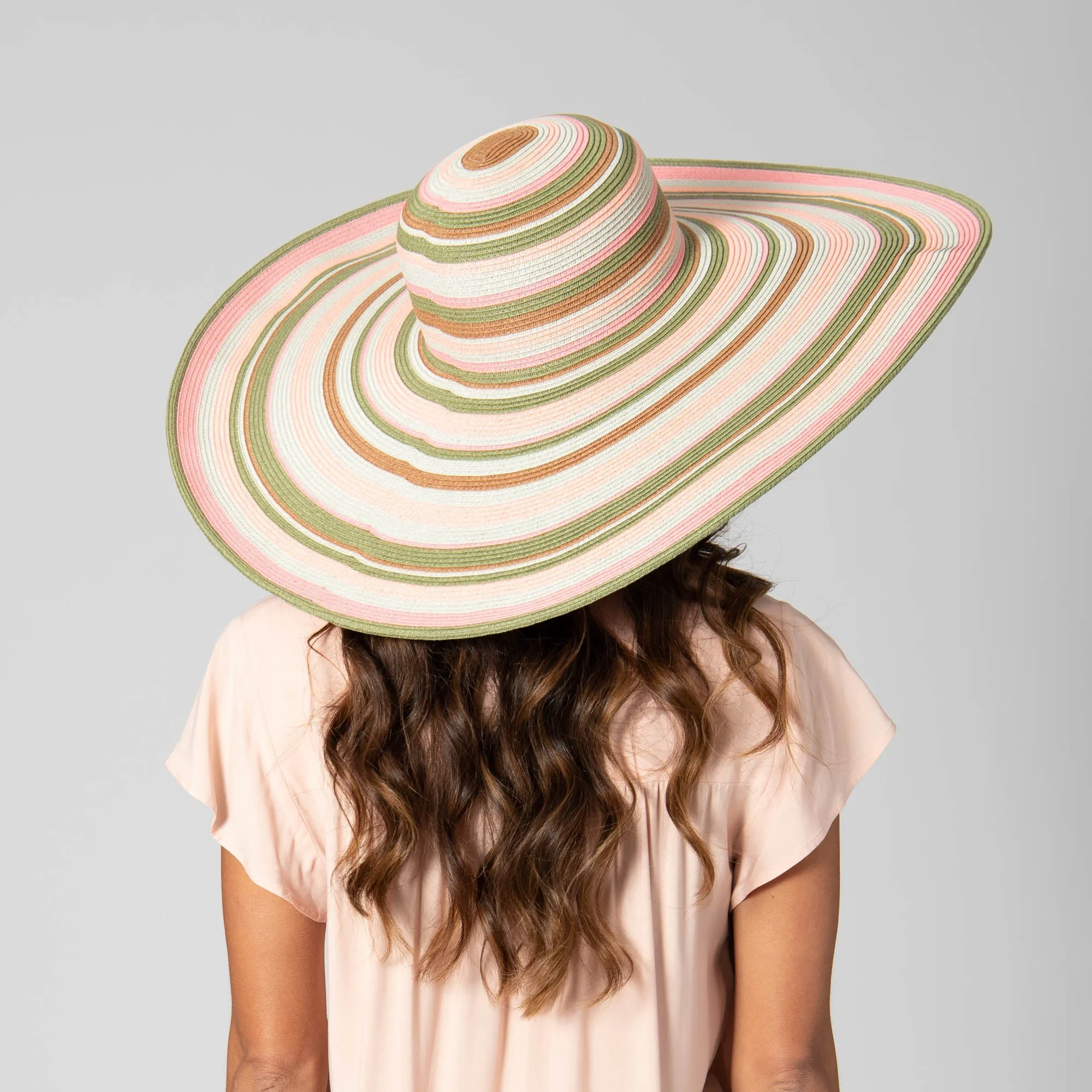 Day Off - Multi Striped Round Crown Floppy
