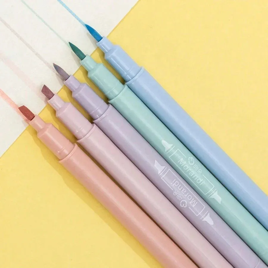 Double Head Round Pastel Highlighters