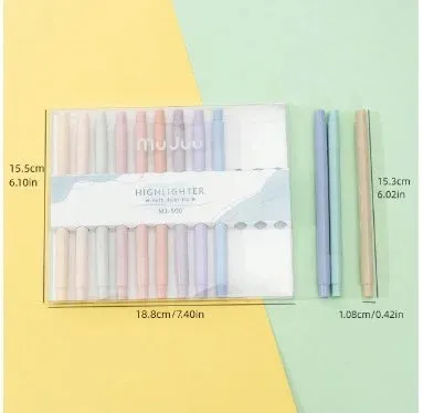 Double Head Round Pastel Highlighters