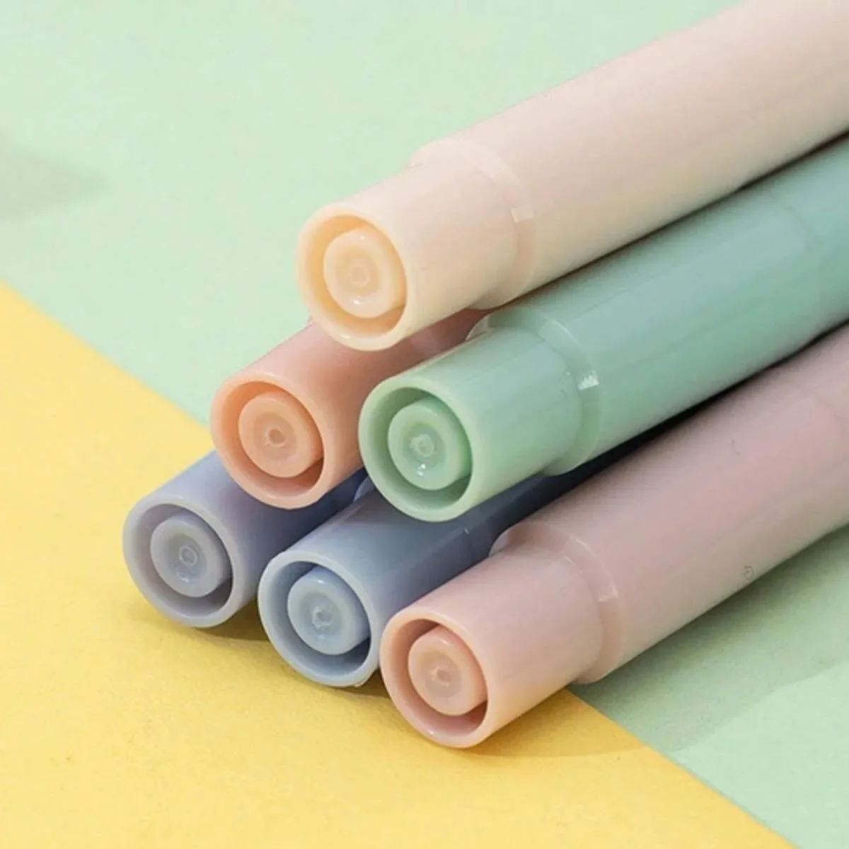 Double Head Round Pastel Highlighters