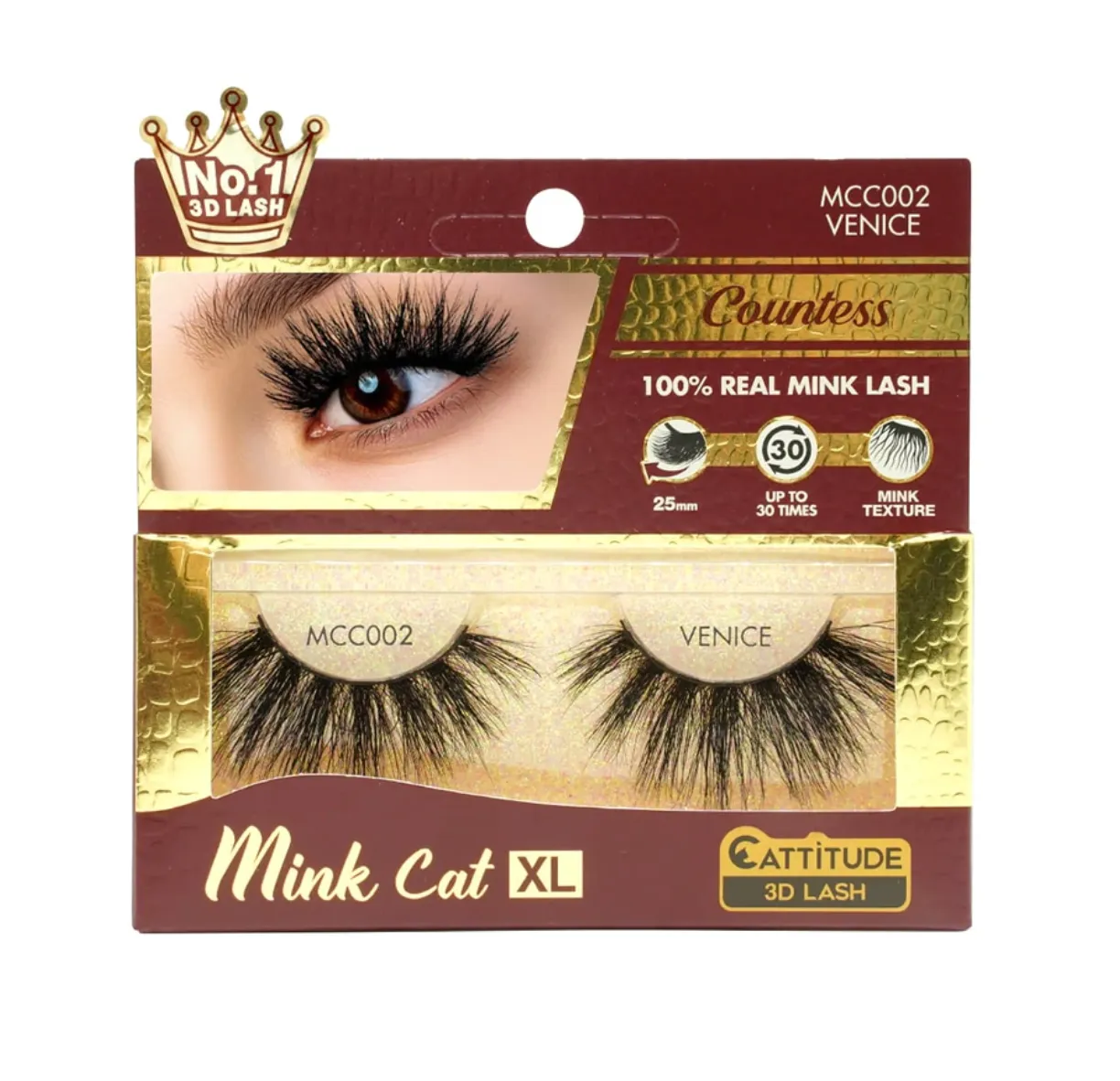 EBIN - COUNTESS MINK CAT 25MM 3D EYE LASH