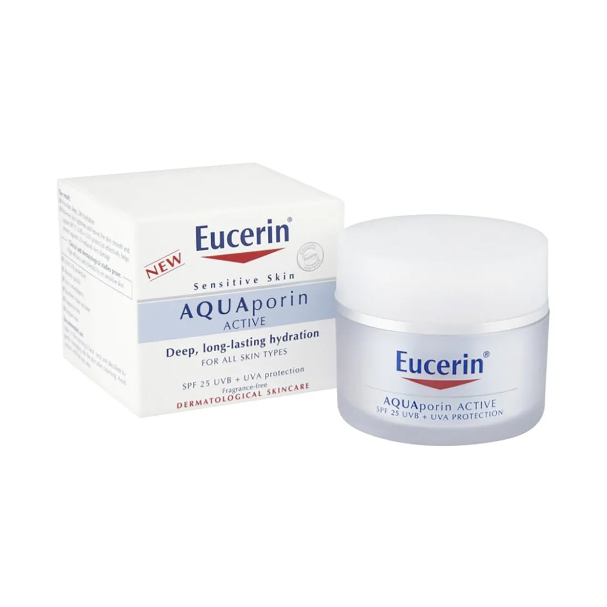 Eucerin Aquaporin Active Deep Long Lasting Hydration SPF25 UVB  UVA Protection Cream 50ml