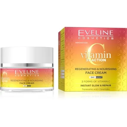Eveline Vitamin C 3x  Action Restoring Nourishing Day Night Face Cream 50 ml