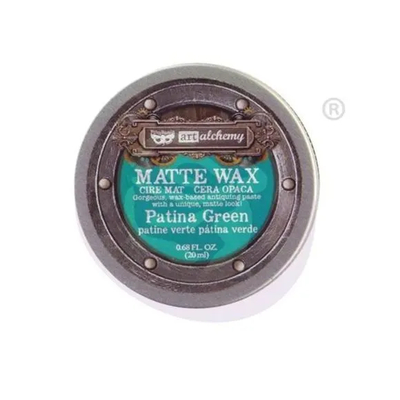 Finnabair Art Alchemy Matte Wax .68 Fluid Ounce - Patina Green