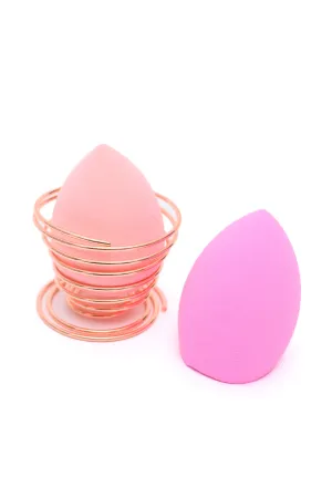 Flawless Finish Makeup Sponge Set in Pink