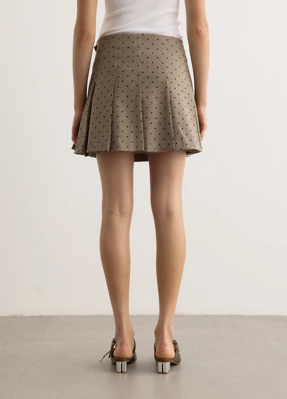 Flock Check Suiting Mini Skirt