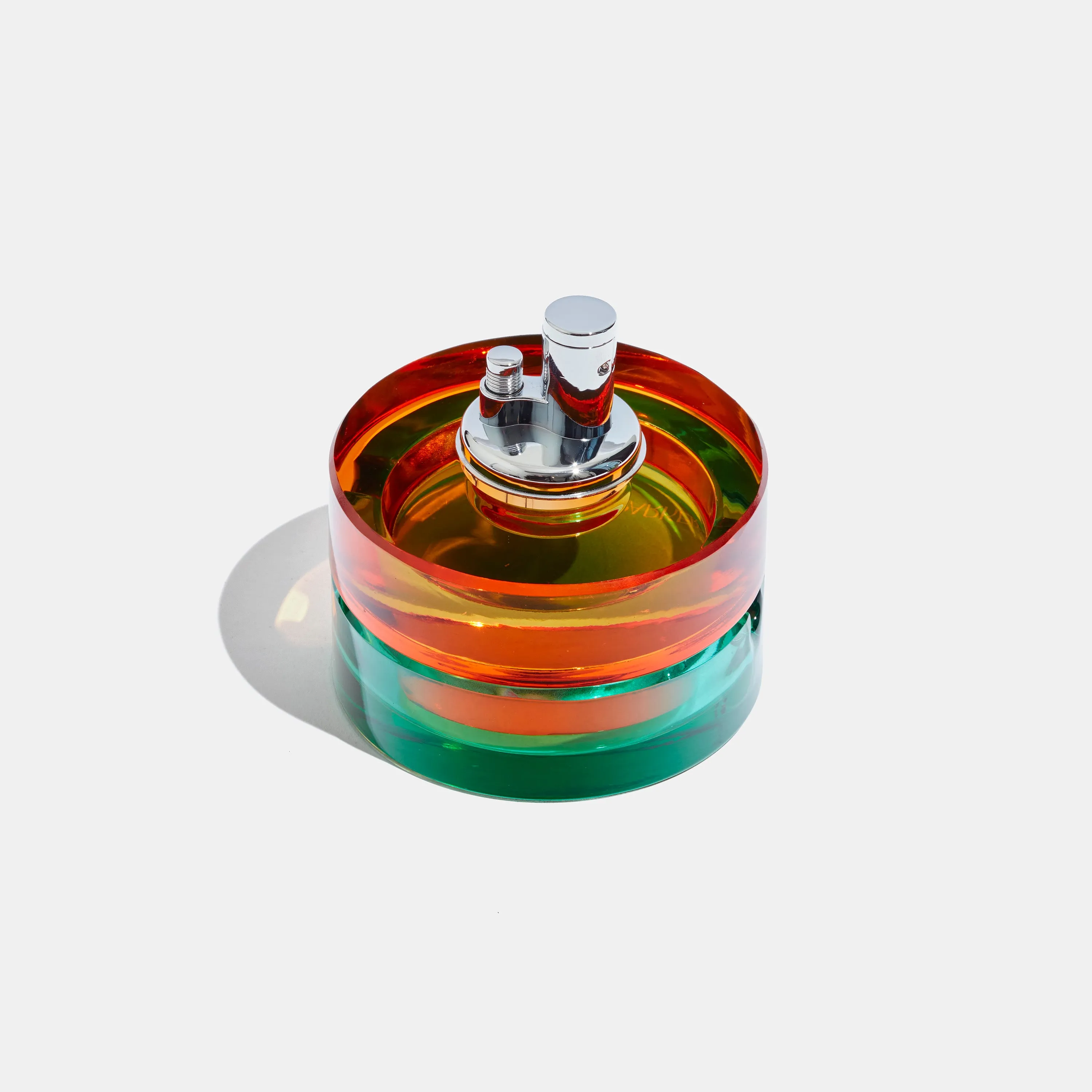 Glass Tabletop Lighter in Tropical Punch