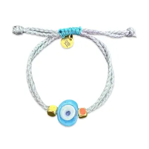 Greek eye bracelet grey small