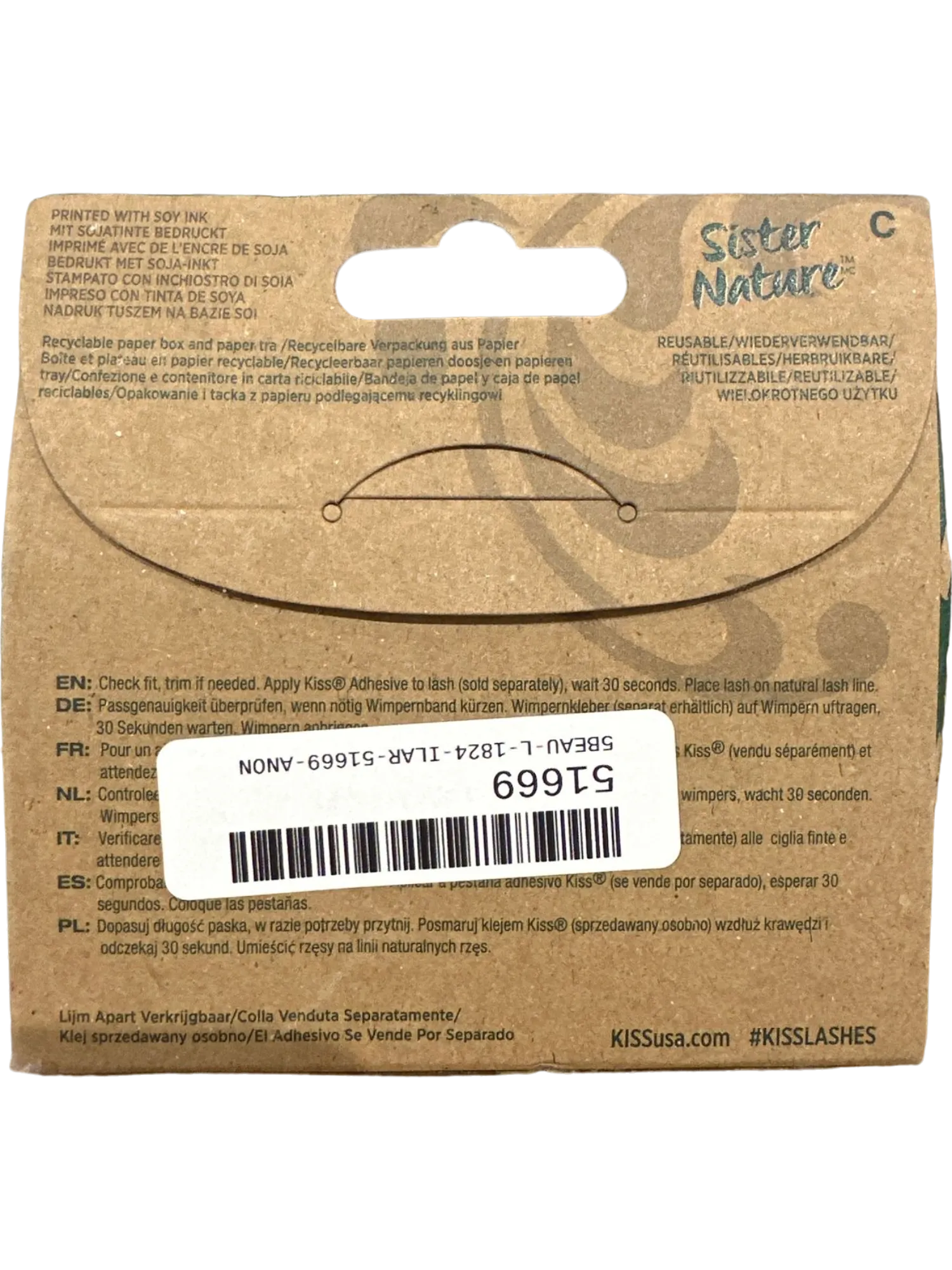 KISS Sister Nature False Eyelashes Meadow 16mm