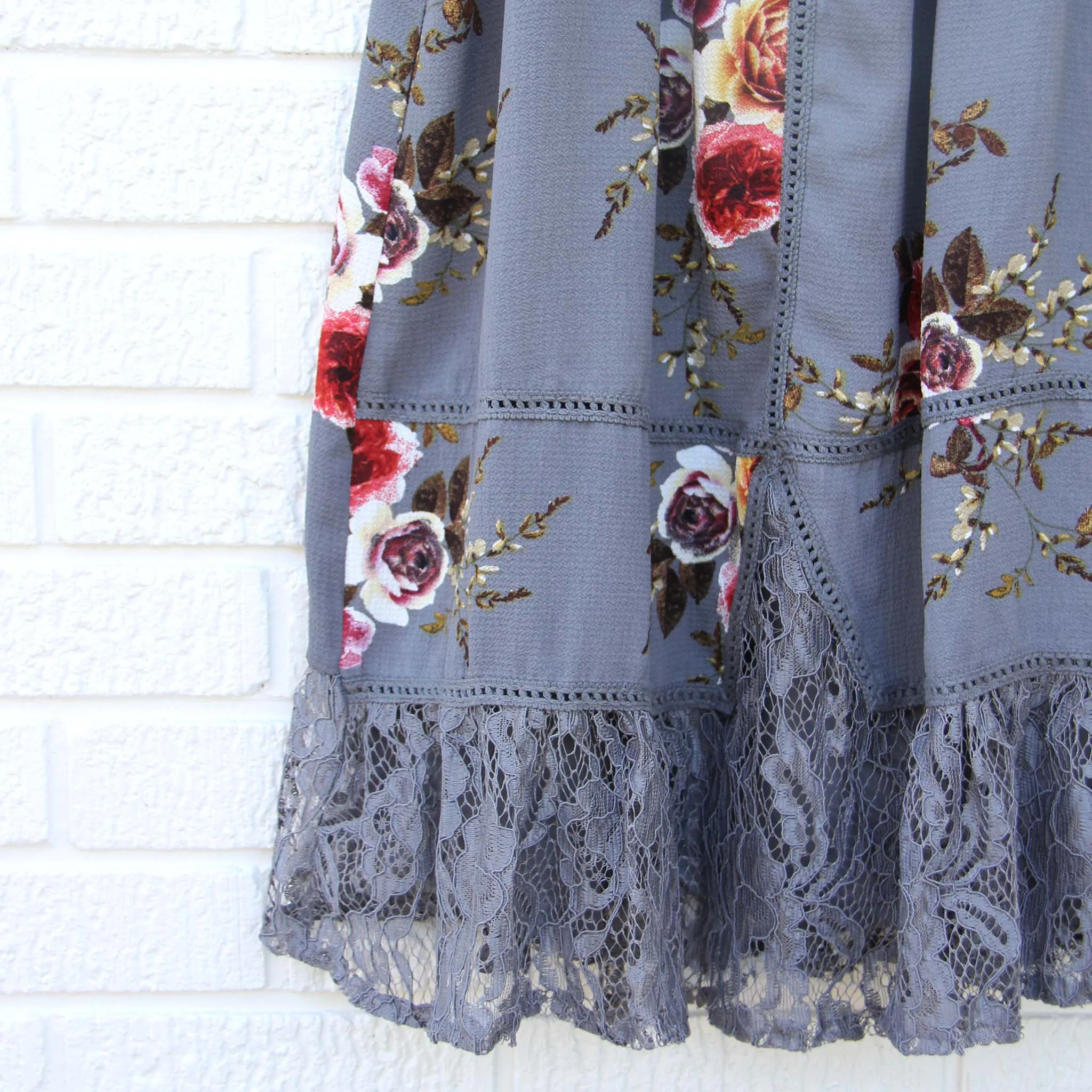 Lace Gypsy Dress in Shadow