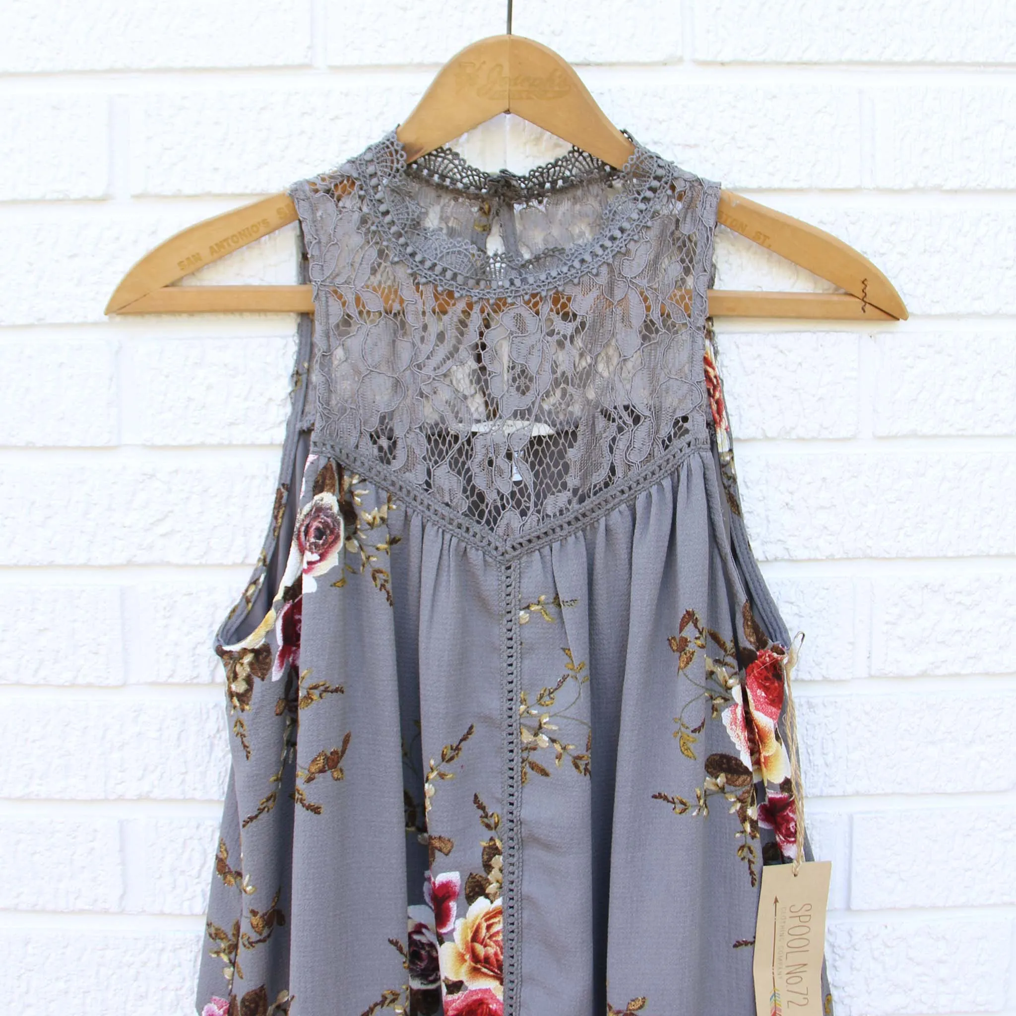Lace Gypsy Dress in Shadow