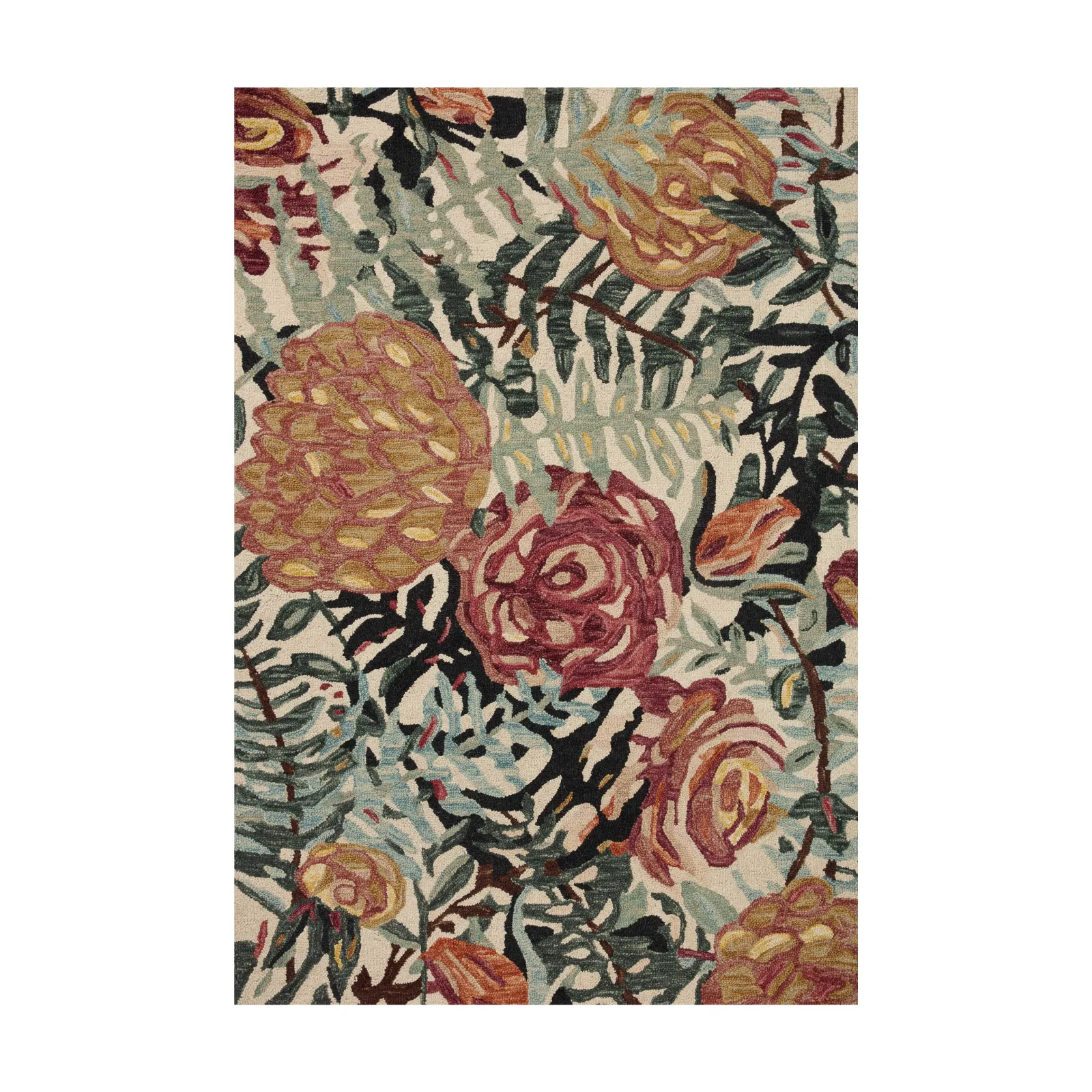 Loloi Belladonna Ivory / Lagoon Rug