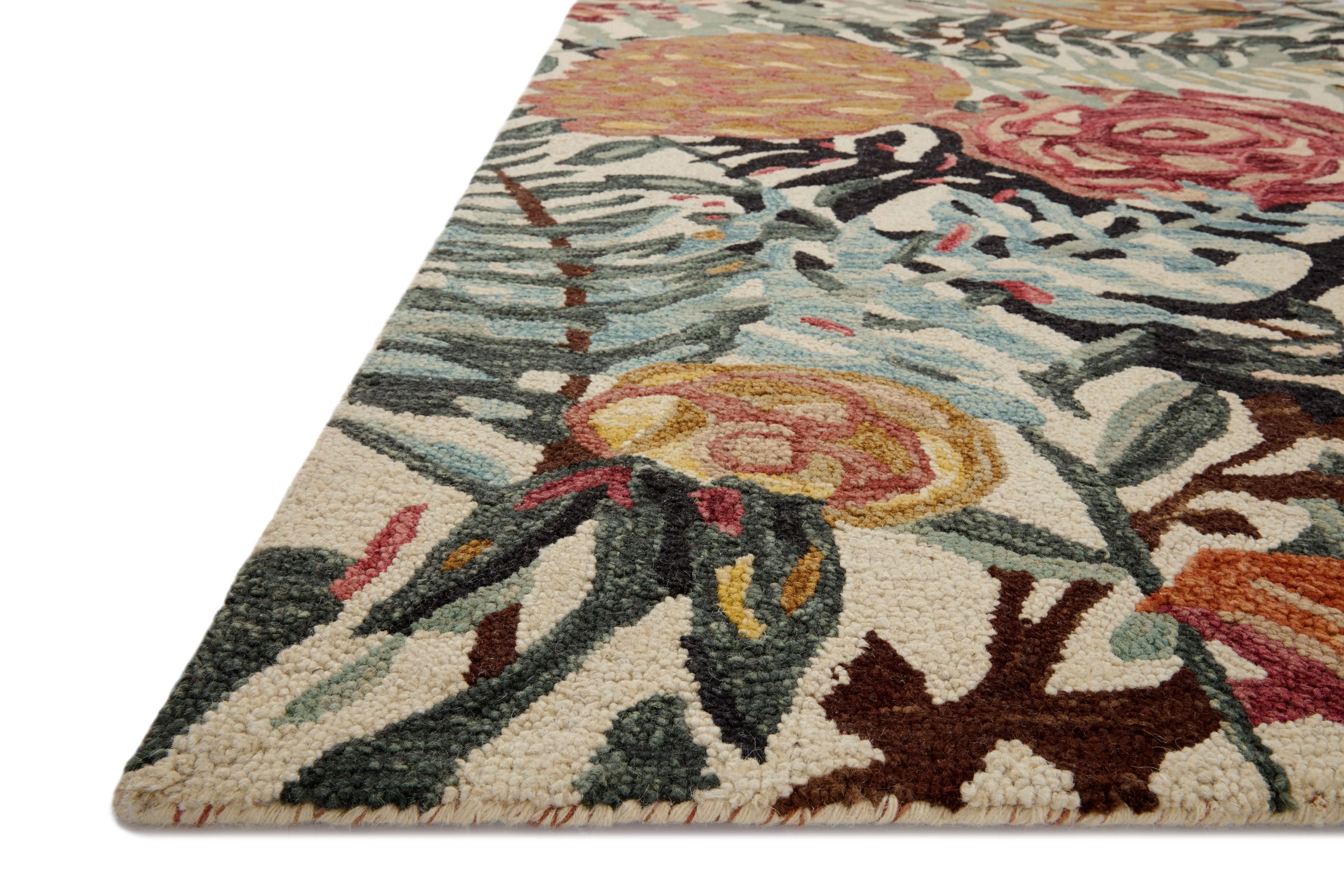 Loloi Belladonna Ivory / Lagoon Rug