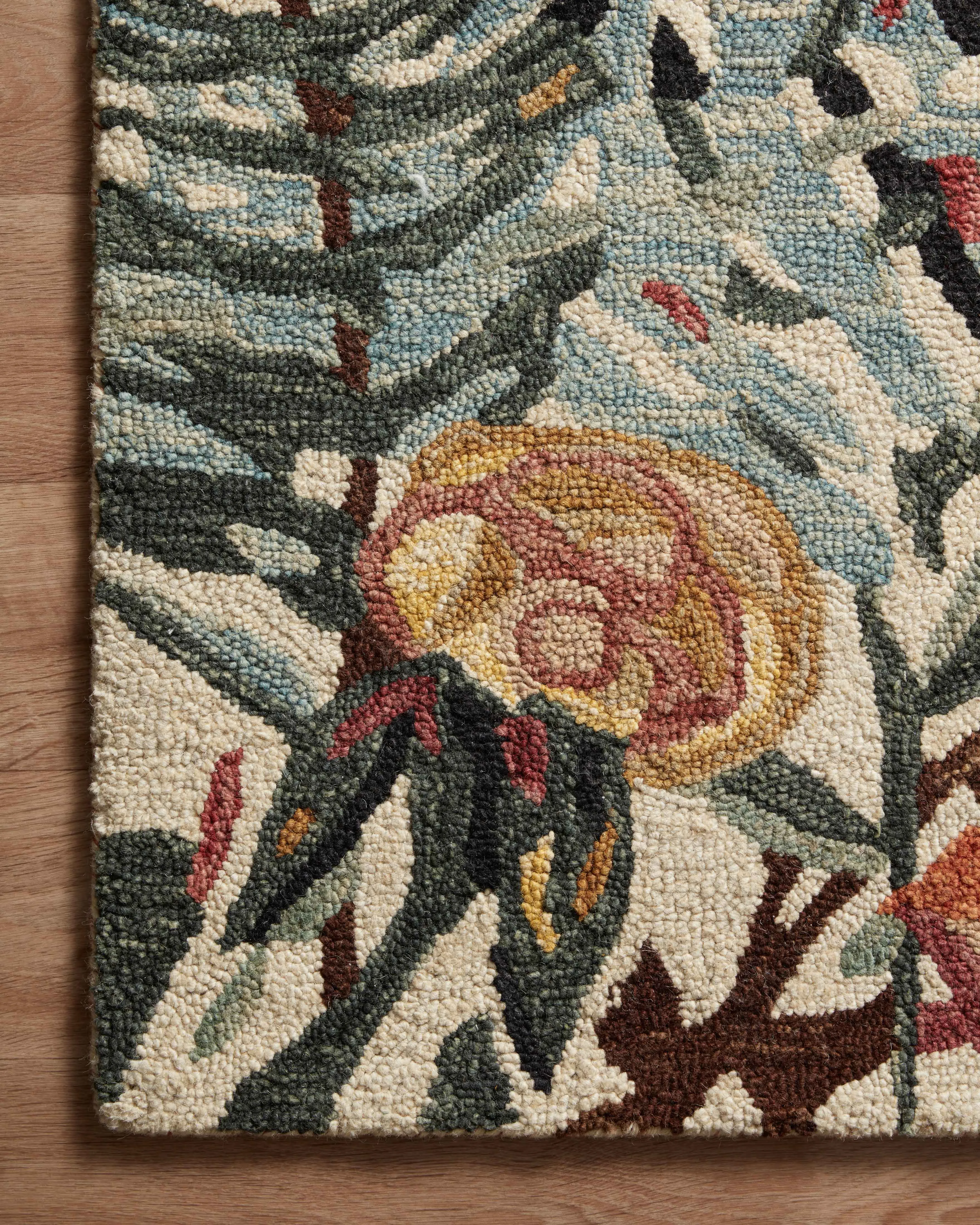 Loloi Belladonna Ivory / Lagoon Rug