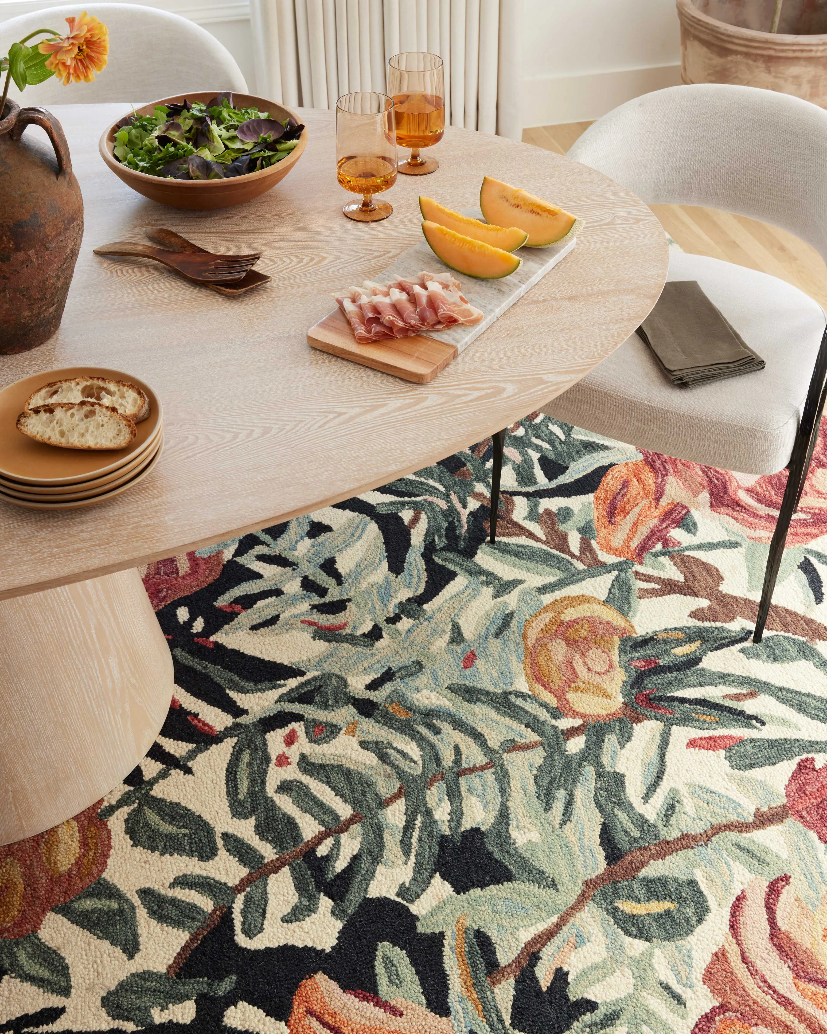 Loloi Belladonna Ivory / Lagoon Rug