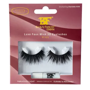 Luxe Faux Mink 3D Eyelashes - Enchanting Charlotte #506 (Wispy)