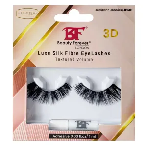 Luxe Silk Fibre 3D Eyelashes - Jubilant Jessica #601 (Textured Volume)