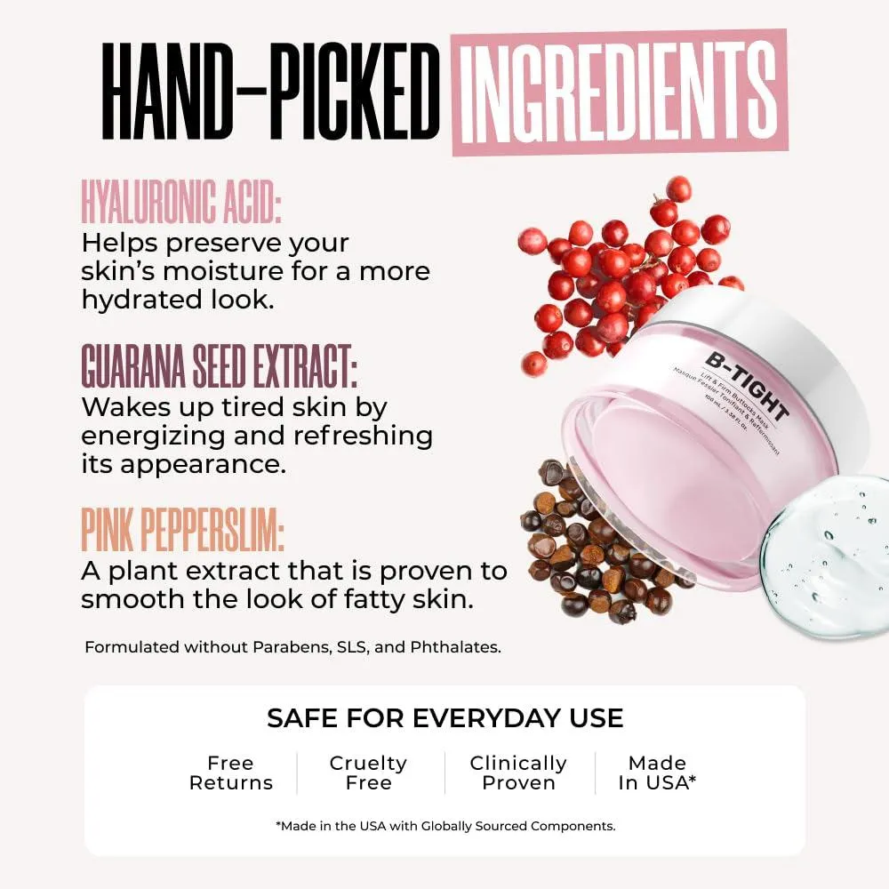MAËLYS Cosmetics B-TIGHT Leave-On Mask - Cellulite Cream Visibly Firms Skin - Helps Reduce Appearance of Cellulite