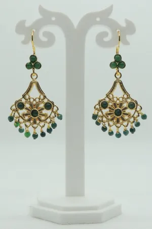 Maya Earrings In Green